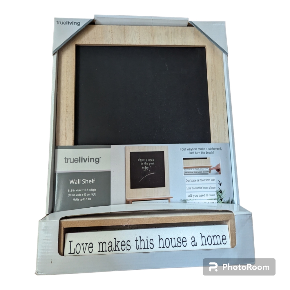 NWT Wall shelf message board